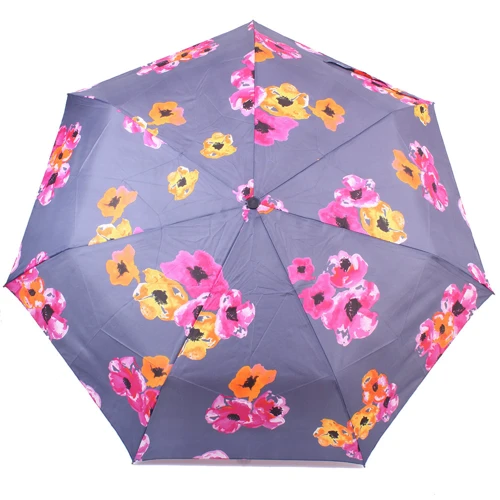 Парасолька жіночий автомат Happy Rain сірий (U46855-6)