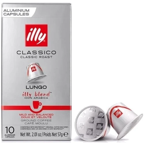 Кофе в капсулах ILLY Lungo Classico шоубокс 100х5.7 г (08003753158600): Вид напитка Кофе в капсулах