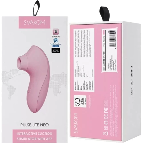 Вакуумный стимулятор Svakom Pulse Lite Neo Pale Rosette