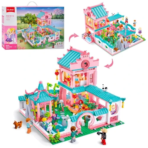 Конструктор Sluban Girls Dream: Вілла в китайському стилі, 1092 деталей (M38-B1116) фото 4