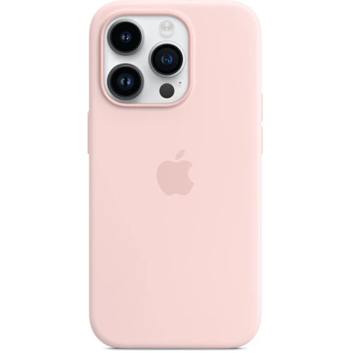 Чехол для iPhone Apple for iPhone 14 Pro Silicone Case with MagSafe Chalk Pink (MPTH3) : Материалы Силикон