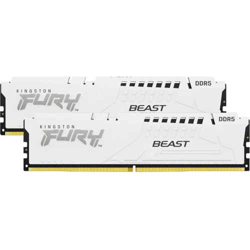

Kingston Fury 64 Gb (2x32GB) DDR5 6400 MHz Beast Expo White (KF564C32BWEK2-64) Ua