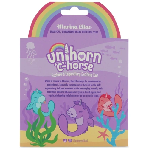 Вібратор-єдиноріжка Unihorn - C Horse - Marina Lilac, вагінально-кліторальна стимуляція