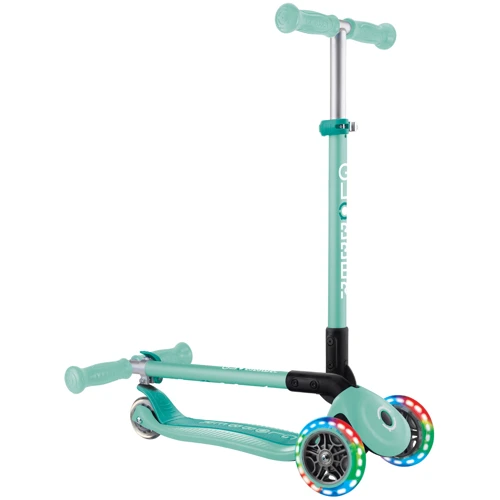 Самокат GLOBBER серии PRIMO FOLDABLE LIGHTS, мятный, 3 колеса с подсветкой 50 кг 3+ (432-206-3): Максимальная допустимая нагрузка, кг 50