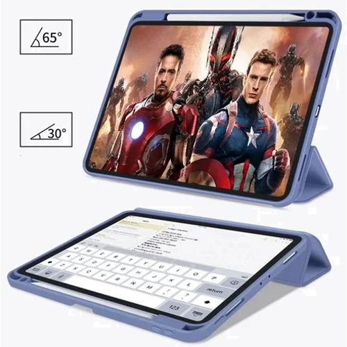 Аксессуар для iPad BeCover Soft Edge TPU with Pencil mount Purple for iPad Pro 12.9 (2020-2022) (711710): Особенности отделение для стилуса, Удобно держать в руке, Стильный дизайн, Стильный внешний вид, Складывается в подставку, Приятен на ощупь