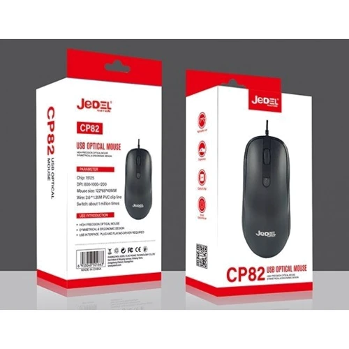 Мишка Jedel CP82 Black: інтерфейс підключення USB