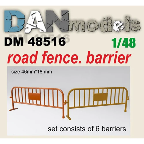 Набор DAN models Дорожное ограждение, барьер 6 шт. (DAN48516)
