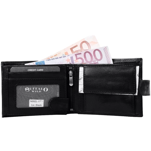 Чоловіче портмоне Buffalo Wild чорне (DNKN992L-VTU-black): Тип Портмоне