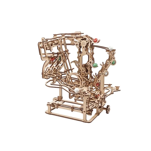 Механічний 3D пазл UGEARS Механічна модель Марбл-траса Ланцюговий витяг (70156) фото 9