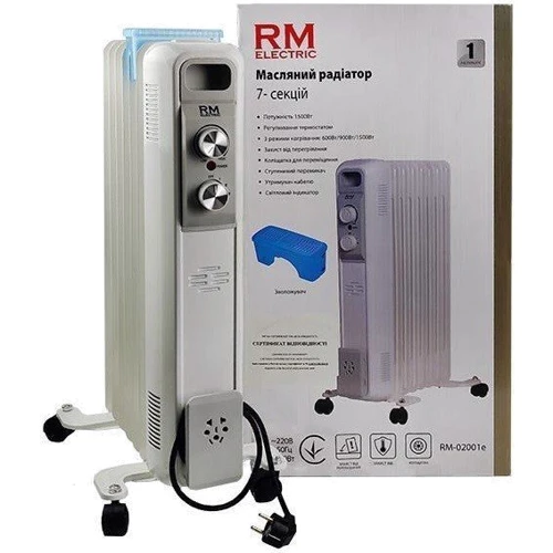 Обігрівач RM Electric RM-02001E: Тип Масляный