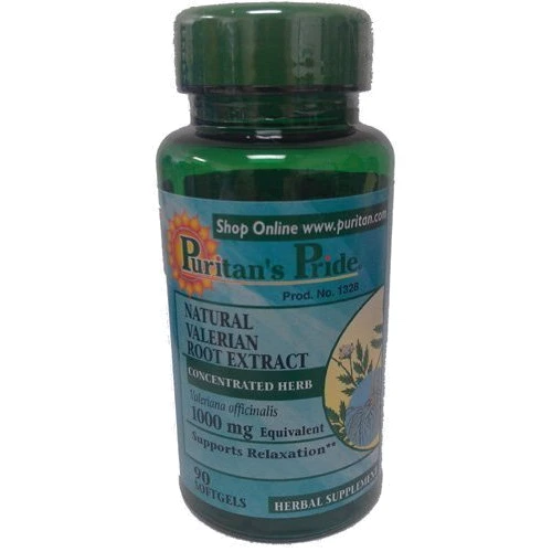 Puritan's Pride Valerian Root 1000 mg 90 Softgels