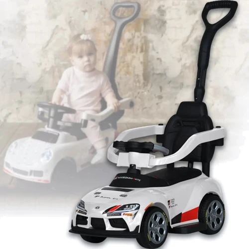 Каталка-толокар 2в1 Bambi Toyota белый (M 6129EL-1)