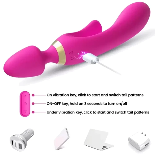 Вибромассажер BOSS of TOYS Boss Series - Magic Wand USB Pink 9 Function (BS5200027)