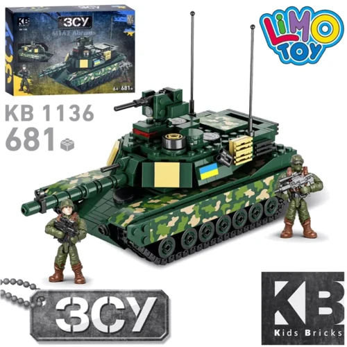 Конструктор LimoToy танк M1A2 Abrams 681 деталь (KB 1136): undefined undefined