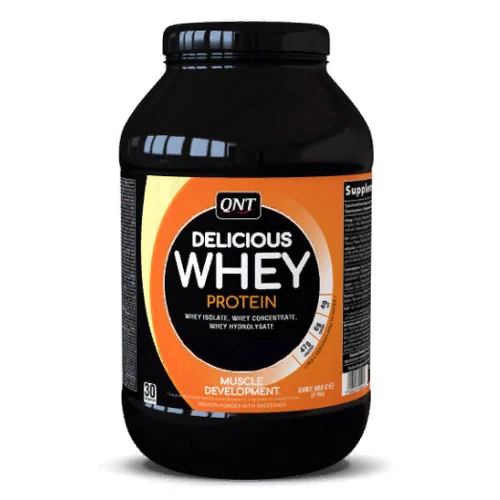 Протеин QNT Delicious Whey protein 908 g /30 servings/ Strawberry