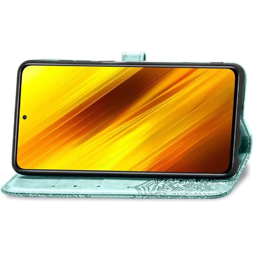 Аксессуар для смартфона Mobile Case Book Cover Art Leather Turquoise for Xiaomi Redmi Note 11 4G / Redmi 10: Цвет бирюзовый