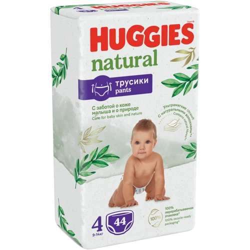 Подгузники Huggies Natural Pants Mega 4 (9-14 кг) 44 шт (5029053549569) фото 11