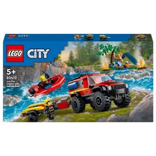 Конструктор LEGO City Пожарная машина со спасательной шлюпкой (60412): Серия City