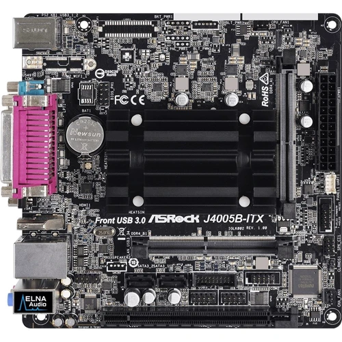 ASRock J4005B-ITX: Разъемы на плате SATA 3.0