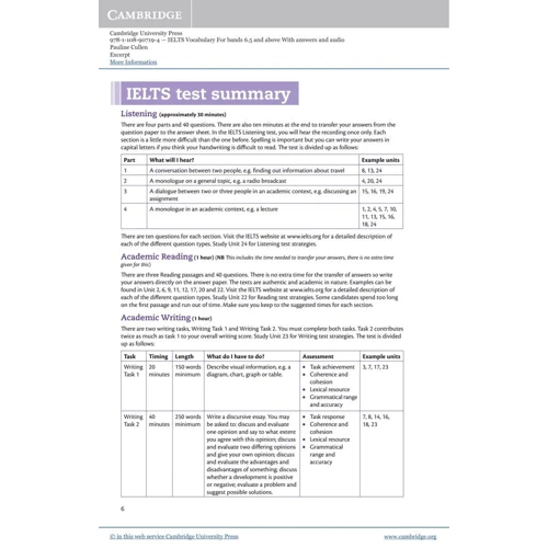 IELTS Vocabulary for Bands 6.5 and above with Answers with Audio: Обложка Мягкая
