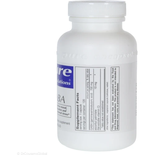 Pure Encapsulations GABA 700 mg 60 caps ГАМК (PE-01025): Форма выпуска Капсулы