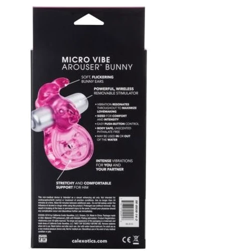 Эрекционное виброкольцо CalExotics Micro Vibe Arouser Bunny