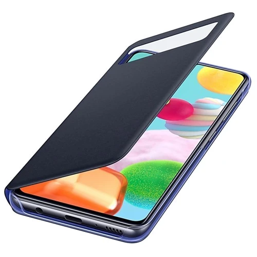 Чохол для телефона Samsung Wallet Cover View S Black (EF-EA415PBEGRU) for Samsung A415 Galaxy A41: Колір чорний
