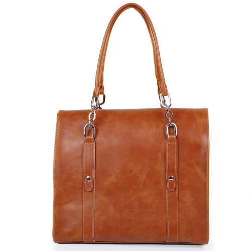 Жіноча сумка тоут Laskara коричнева (LK10201-cognac): Країна виробник Чехія