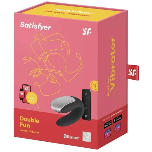 Смарт-вібратор для пар Satisfyer Double Fun (чорний)