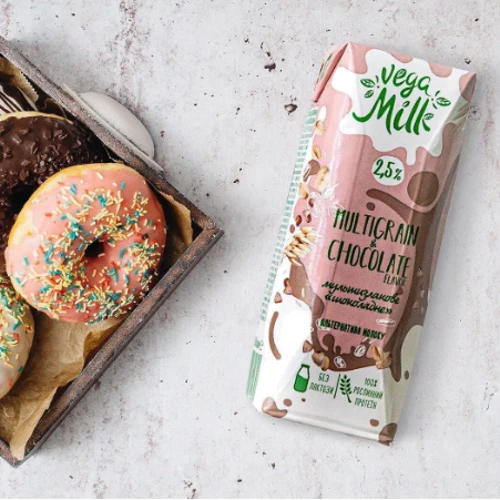 Напиток Vega Milk мультизлаковый 2.5% шоколадный ультрапастеризованный т/п 0.25 л (4820192262170): Тип Растительное молоко
