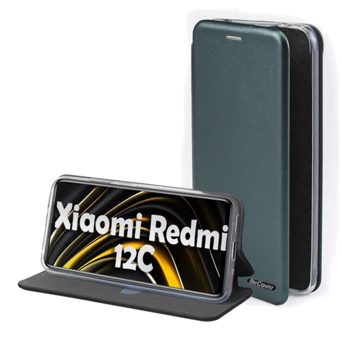Аксессуар для смартфона BeCover Book Exclusive Dark Green for Xiaomi Redmi 12C (709065): Пленка в комплекте нет