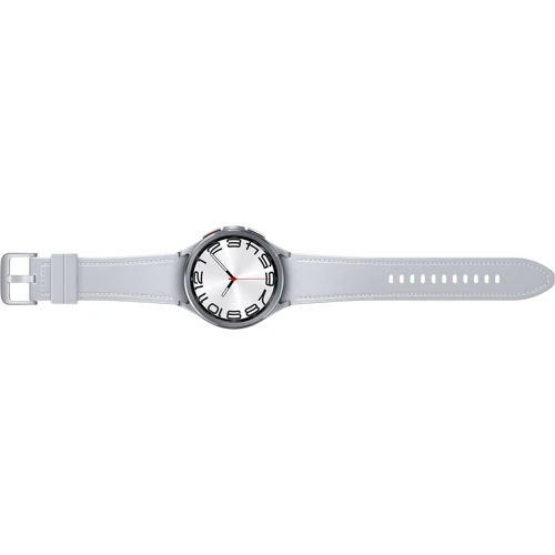 Смарт-часы Samsung Galaxy Watch 6 Classic 47mm Silver with Hybrid Eco-Leather Silver Band (SM-R960NZSA) (UA): Материал ремешка Кожа