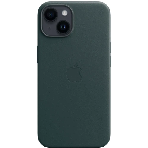 Чехол для iPhone Apple for iPhone 14 Leather Case with MagSafe Forest Green (MPP53): Материалы кожа
