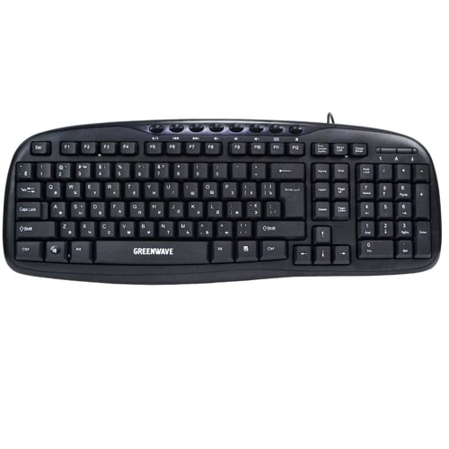 Клавиатура Greenwave KB-MM-801 (R0015248) Black: Подключение проводное