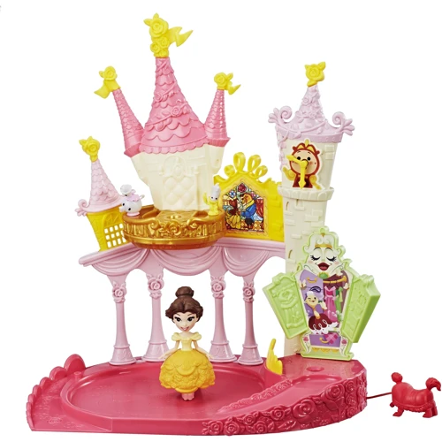 Маленькая кукла Hasbro Disney Princess Белль, крутящаяся и дворец (E1632) фото 14