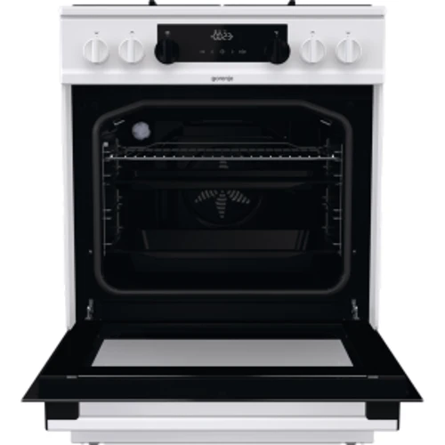 Плита комбинированная Gorenje K634W: Управление механическое, электронное