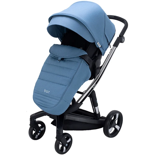 Универсальная коляска 2 в 1 Bair Electra B-touch system BE-03 blue (голубой): Материал колес полиуретан