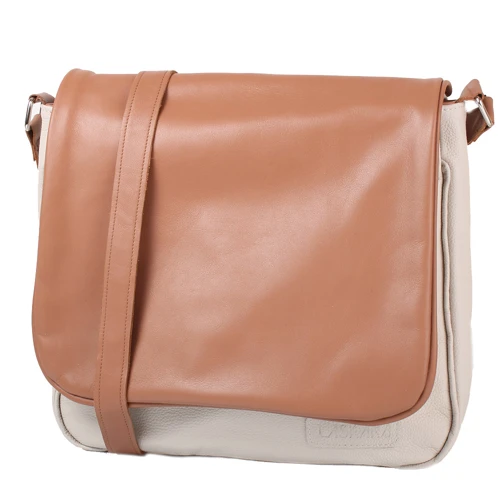 Женская сумка почтальонка Laskara бежевая (LK-DB278-beige-honey)