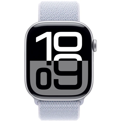 Apple Watch Series 10 42mm GPS Silver Aluminium Case with Blue Cloud Sport Loop (MWWD3QH/A) UA фото 9