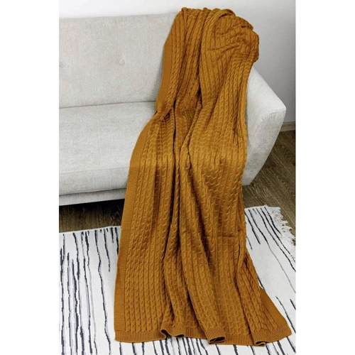 Плед Прованс Happy Fall Kosa 130х170 см Охра (29758)