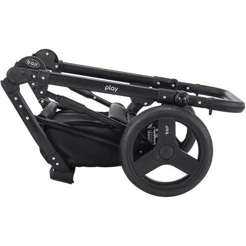 Коляска 2 в 1 Bair Play Plus Soft BPS-455 черный - черный (кожа): Тип коляски Универсальная коляска (2-в-1)