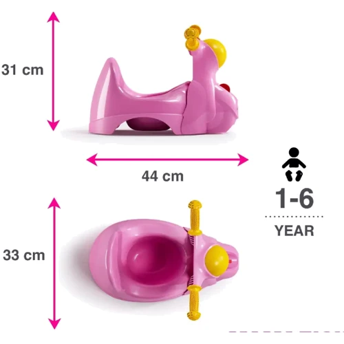 Горшок OK Baby Scooter со звуковой фарой оранжевый (38224530): Цвет оранжевый