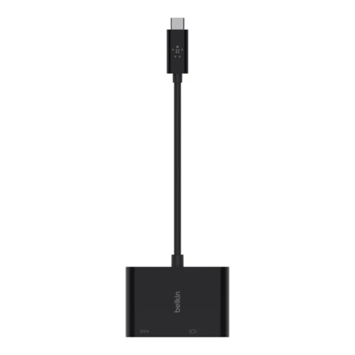 Адаптер Belkin Adapter USB-C to VGA 60W PD + USB-C Black (AVC001BTBK): Інтерфейс підключення USB-C