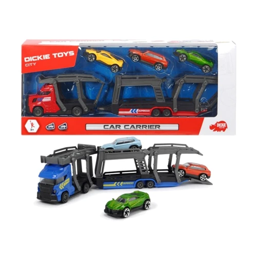 Автотранспортер DICKIE TOYS с 3 машинками 28 см, 2 вида