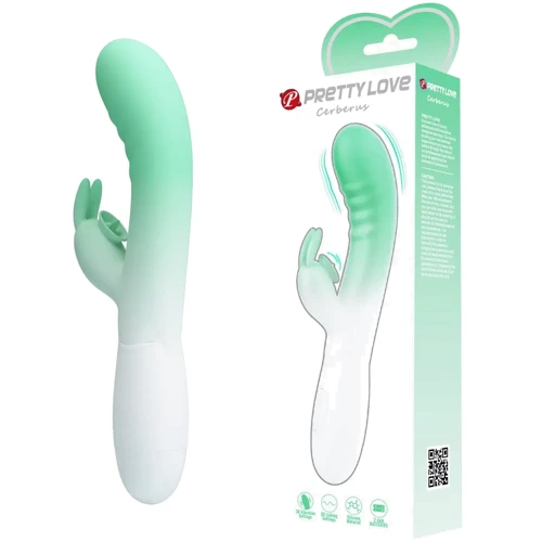 Вибратор LYBAILE Pretty Love Cerberus Rabbit Vibrator Light Green (BI-014795-A1B)