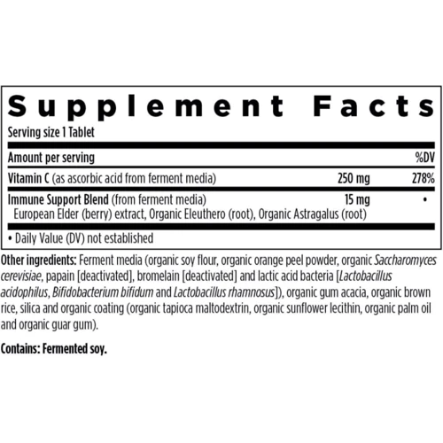 New Chapter Fermented Vitamin C, 250 mg + Whole + Food Herbs, 60 Vegan Tablets (NC0344): Форма випуску таблетки
