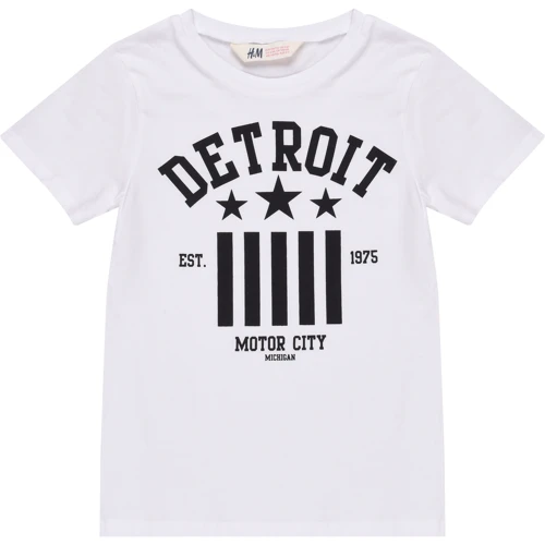 Футболка H&M 2551321 110-116 см белая