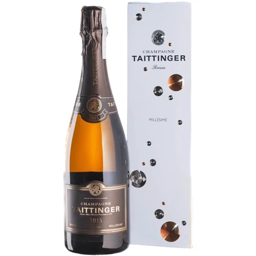 Брют Taittinger Brut Millesime gift box 2015 белое 0.75л (BWW5017)