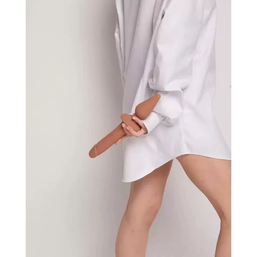 Анальная пробка с дилдо Strap-On-Me Switch Plug-In Realistic Dildo Caramel - S