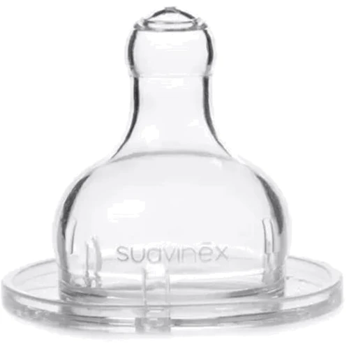 Соска силиконовая круглая Suavinex для густой пищи +4 мес. (300841)